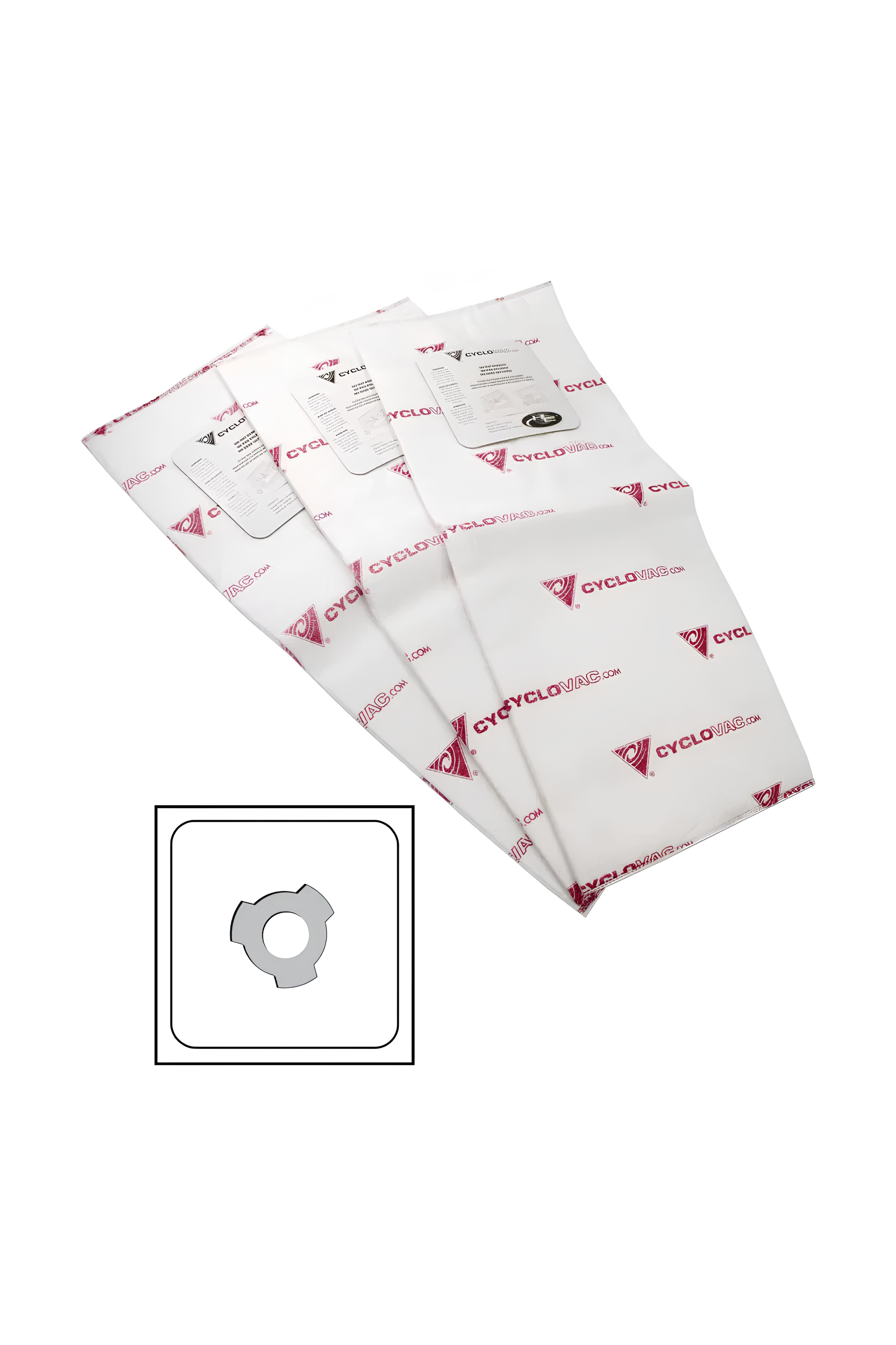 3 Bolsas Cyclovac Cortas