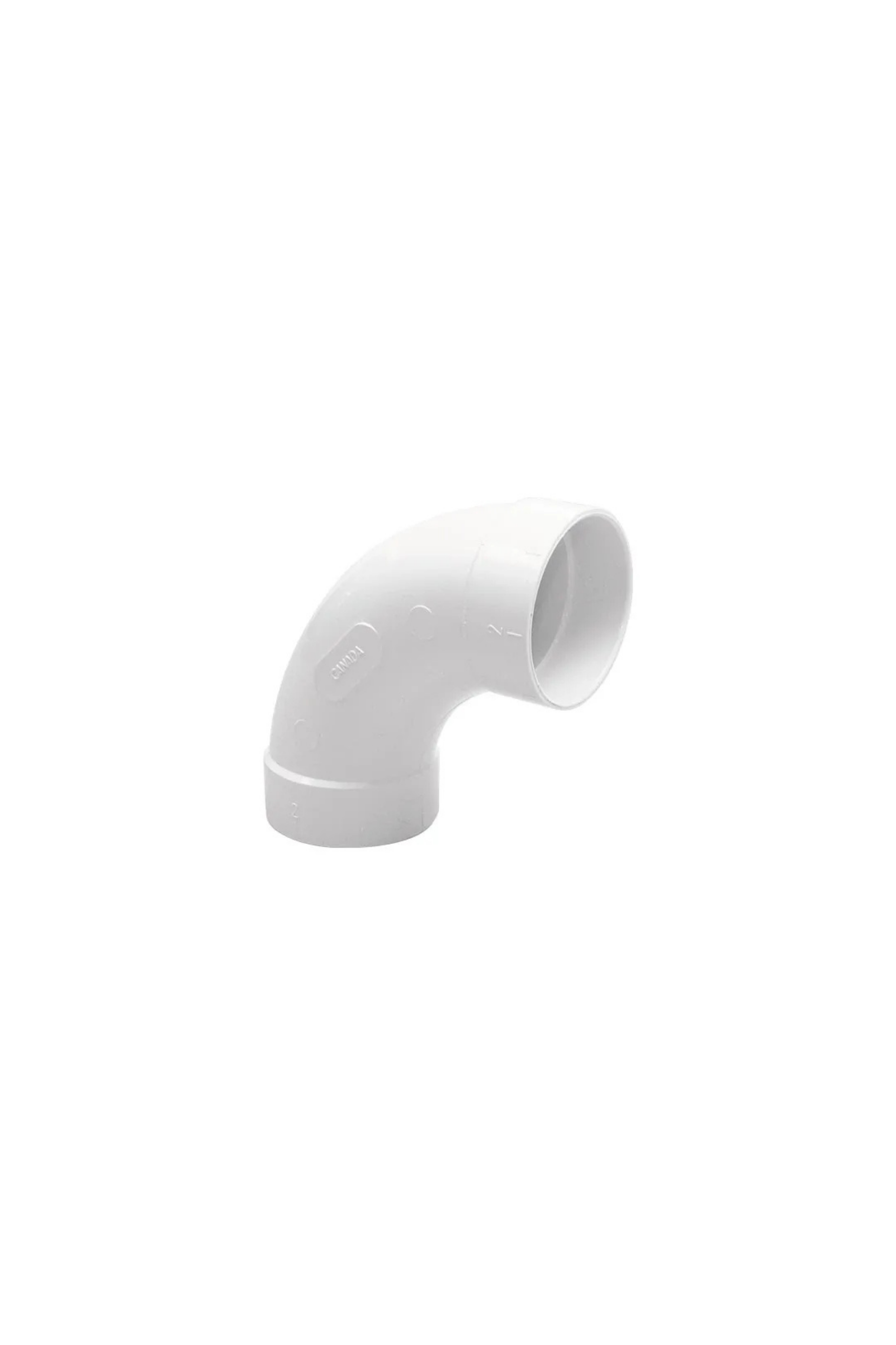 Curva 90 H-H de 50.8mm PVC para aspiración centralizada